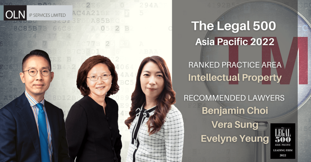 OLN IP has once again been ranked by The Legal 500 Asia Pacific 2022 Image